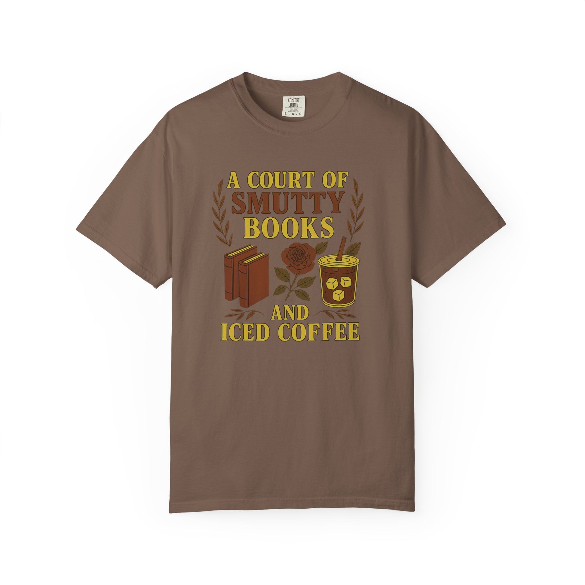 A Court Of Smutty Books And Iced Coffee T-shirt - Thespicyromancebookclub LLC