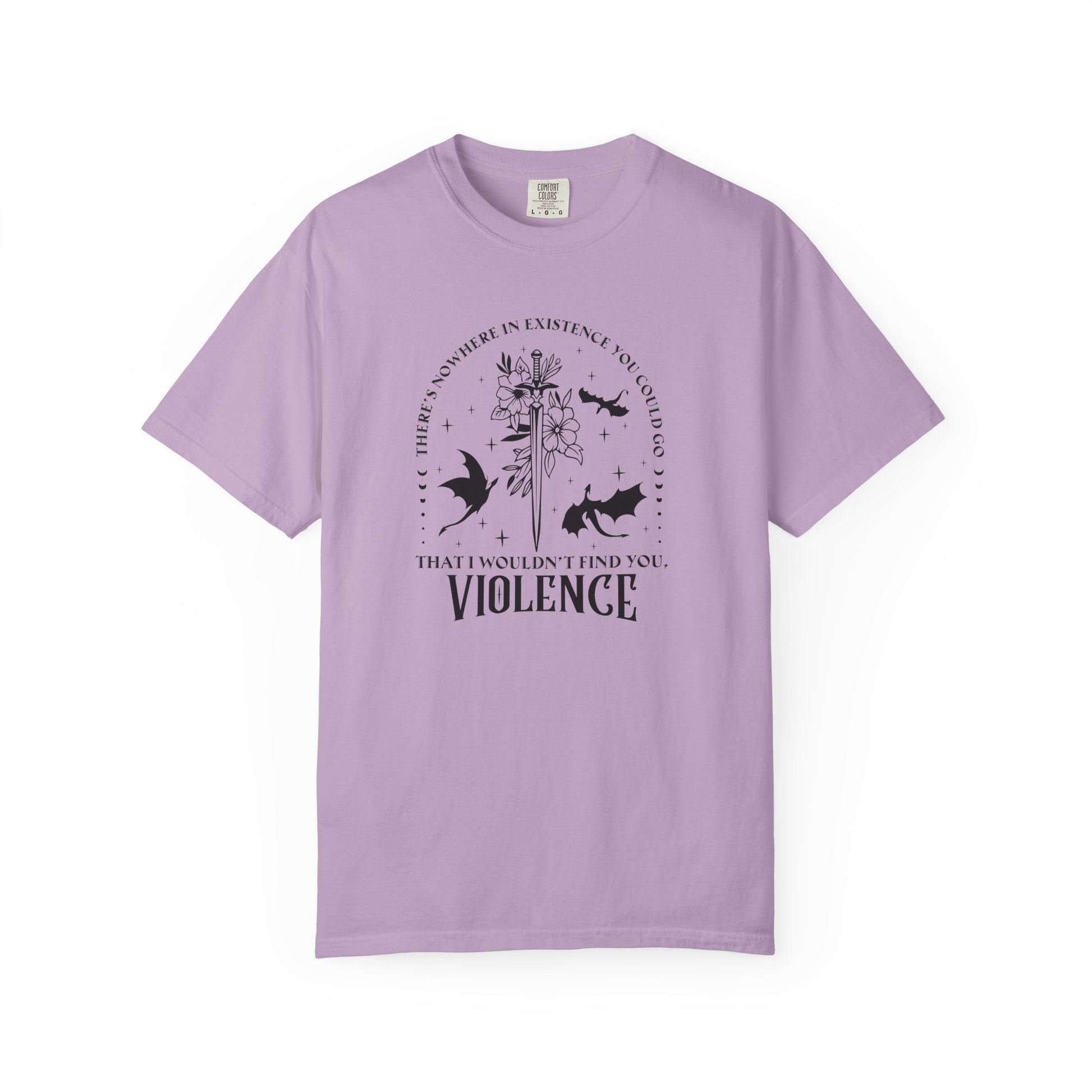 Violence Fantasy Comfort Colors T-shirt - Thespicyromancebookclub LLC