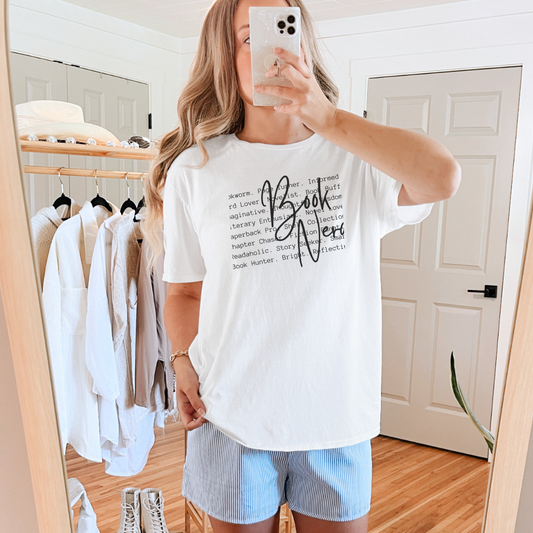 Book Nerd Comfort Colors T-Shirt - Thespicyromancebookclub LLC