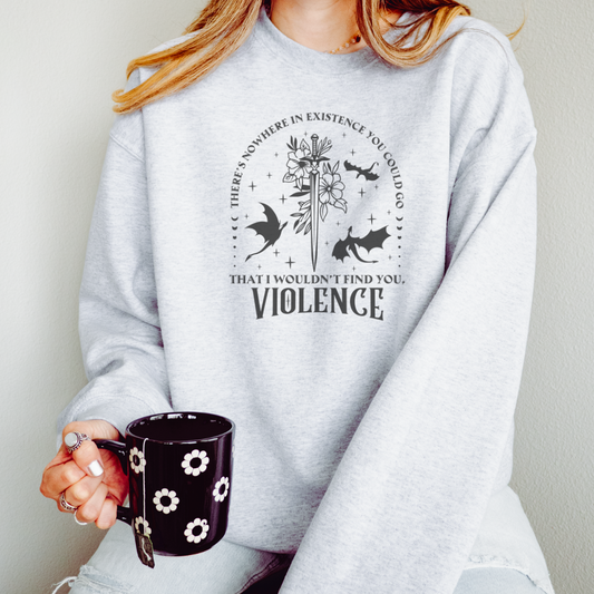 Violence Fantasy Sweatshirt - Thespicyromancebookclub LLC