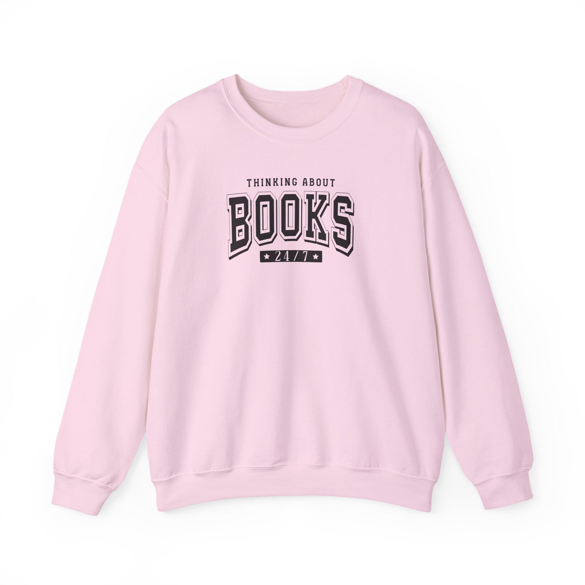 Thinking About Books 24/7 Books Sweatshirt - Thespicyromancebookclub LLC
