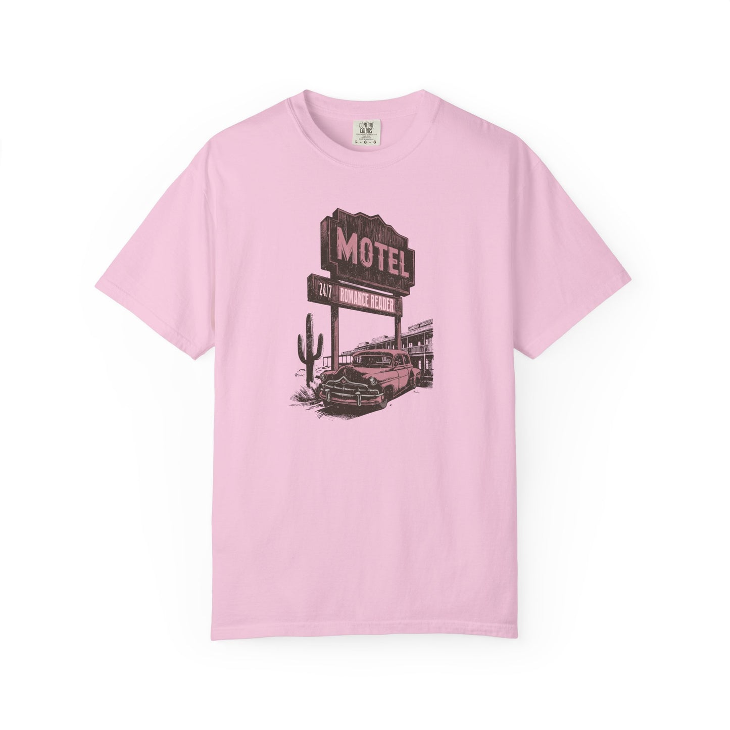 Romance Reader Motel Comfort Colors T-shirt - Thespicyromancebookclub LLC