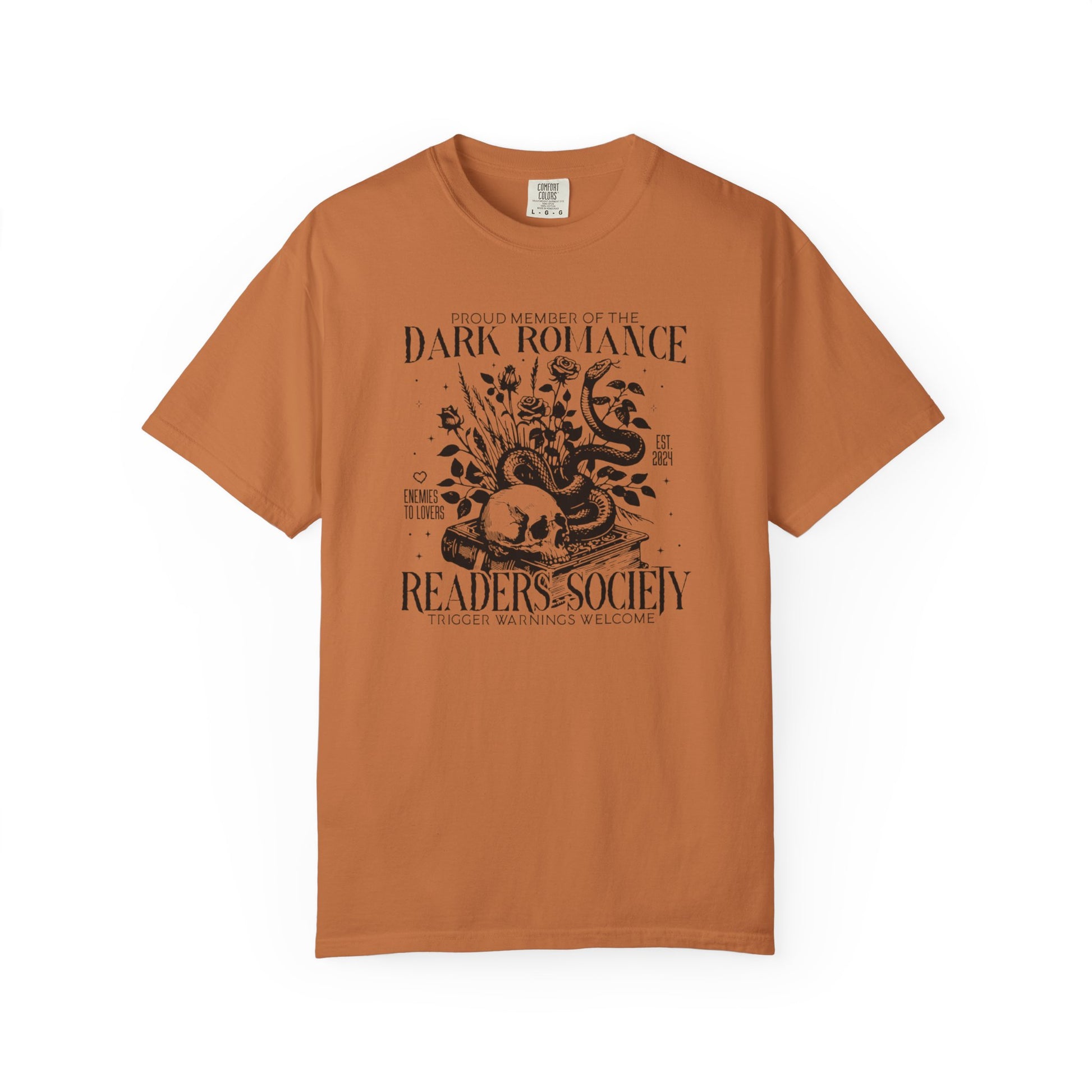 Dark Romance Readers Society Comfort Colors T-shirt - Thespicyromancebookclub LLC
