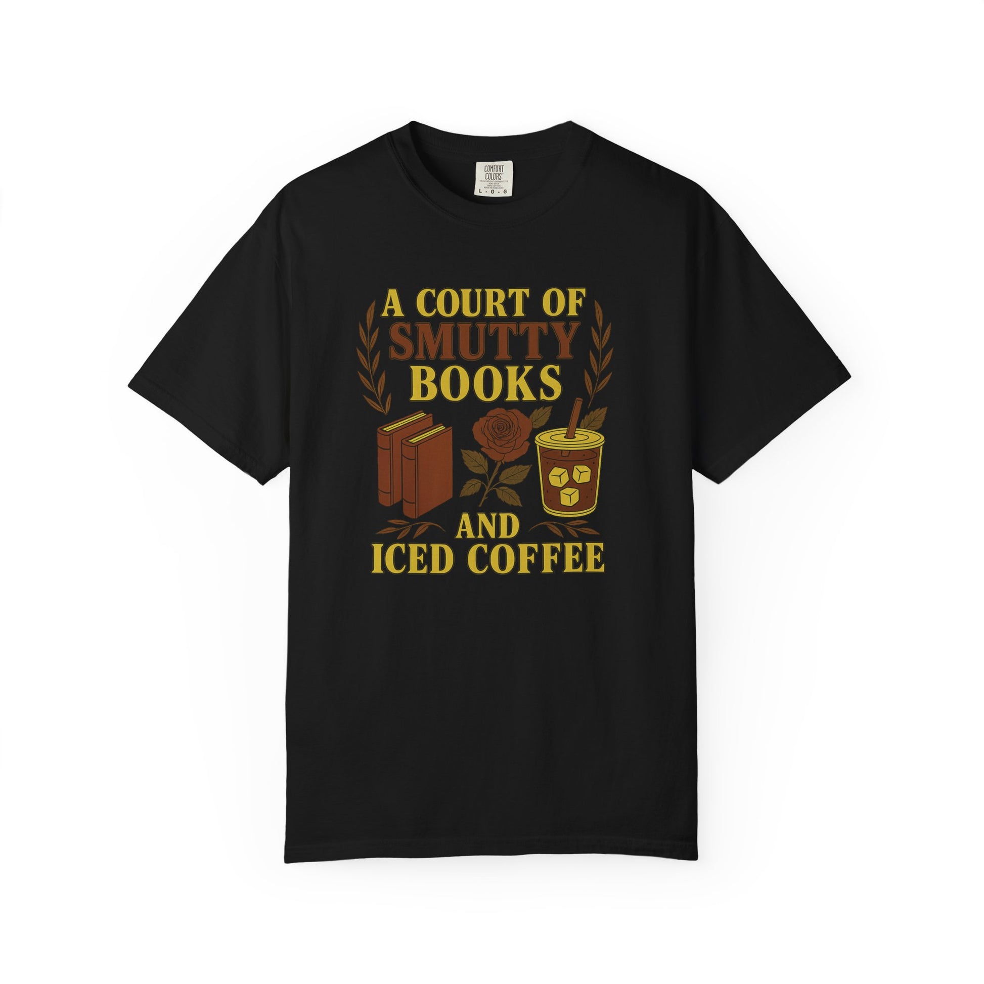 A Court Of Smutty Books And Iced Coffee T-shirt - Thespicyromancebookclub LLC