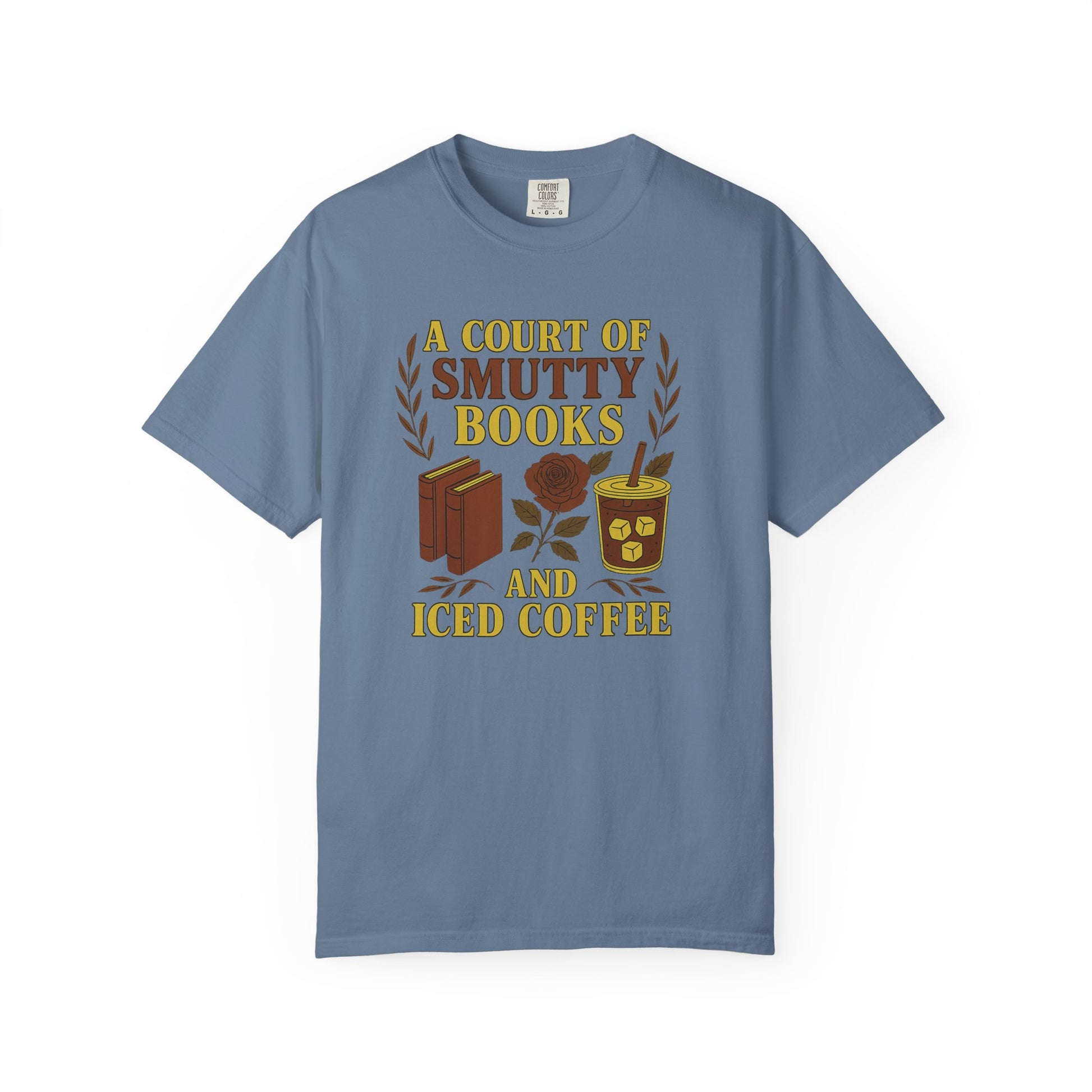 A Court Of Smutty Books And Iced Coffee T-shirt - Thespicyromancebookclub LLC