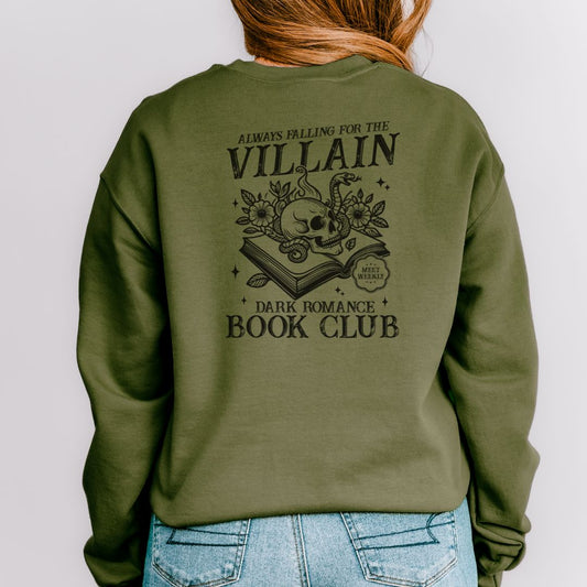 Dark Romance Book Club Crewneck Sweatshirt - Thespicyromancebookclub LLC
