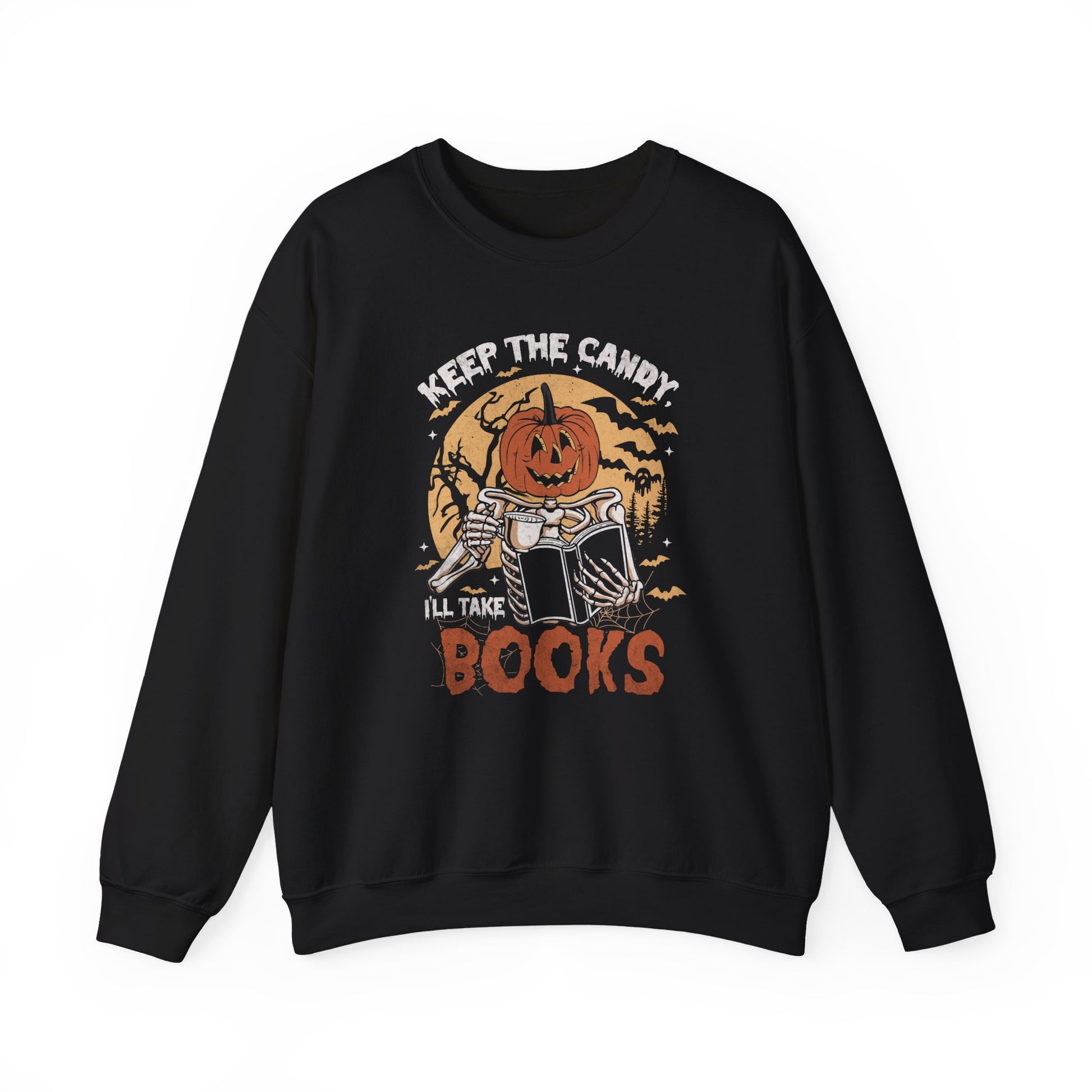 Keep The Candy Ill Take The Books Sweatshirt - Thespicyromancebookclub LLC
