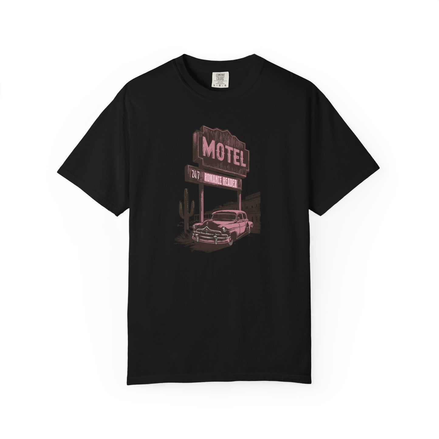Romance Reader Motel Comfort Colors T-shirt - Thespicyromancebookclub LLC