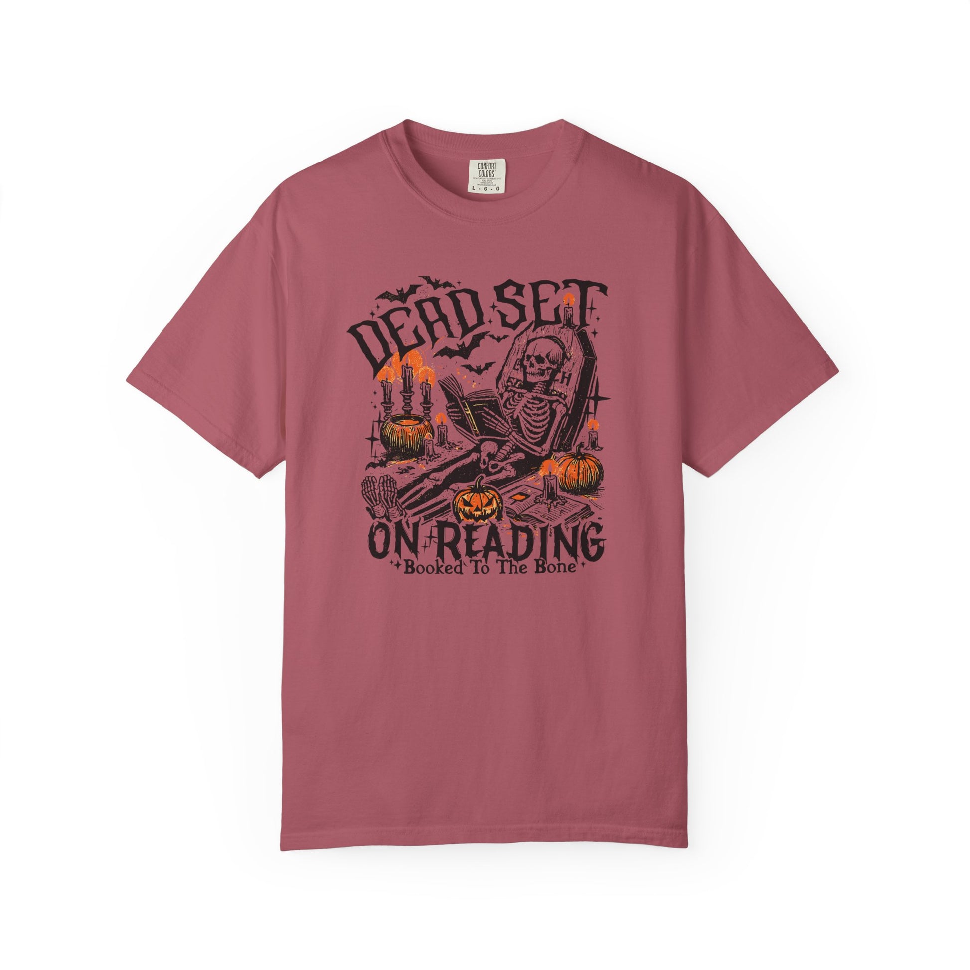 Dead Set On Reading Comfort Colors T-Shirt - Thespicyromancebookclub LLC
