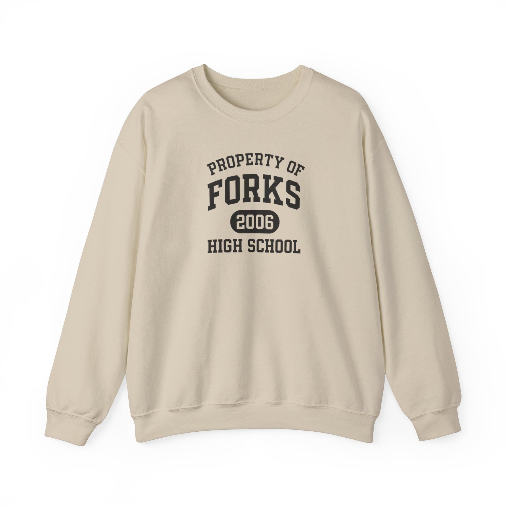 Property Of Forks High School Crewneck Sweatshirt - Thespicyromancebookclub LLC