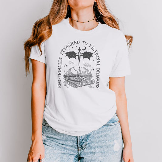 Emotionally Attached To Fictional Dragons T-shirt