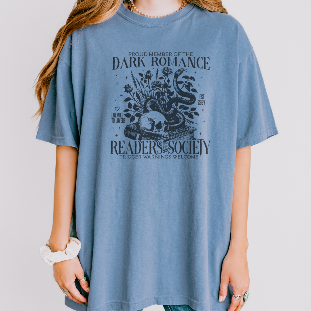 Dark Romance Readers Society Comfort Colors T-shirt - Thespicyromancebookclub LLC