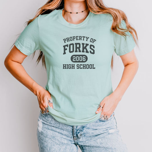Property of Forks High School T-Shirt - Thespicyromancebookclub LLC