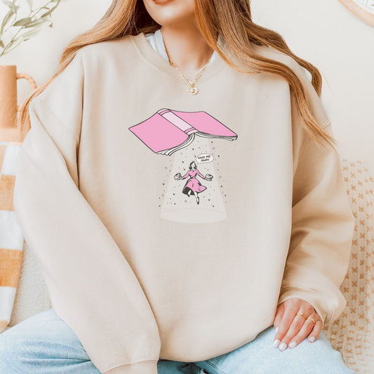Take Me Away Bookish Sweatshirt - Thespicyromancebookclub LLC