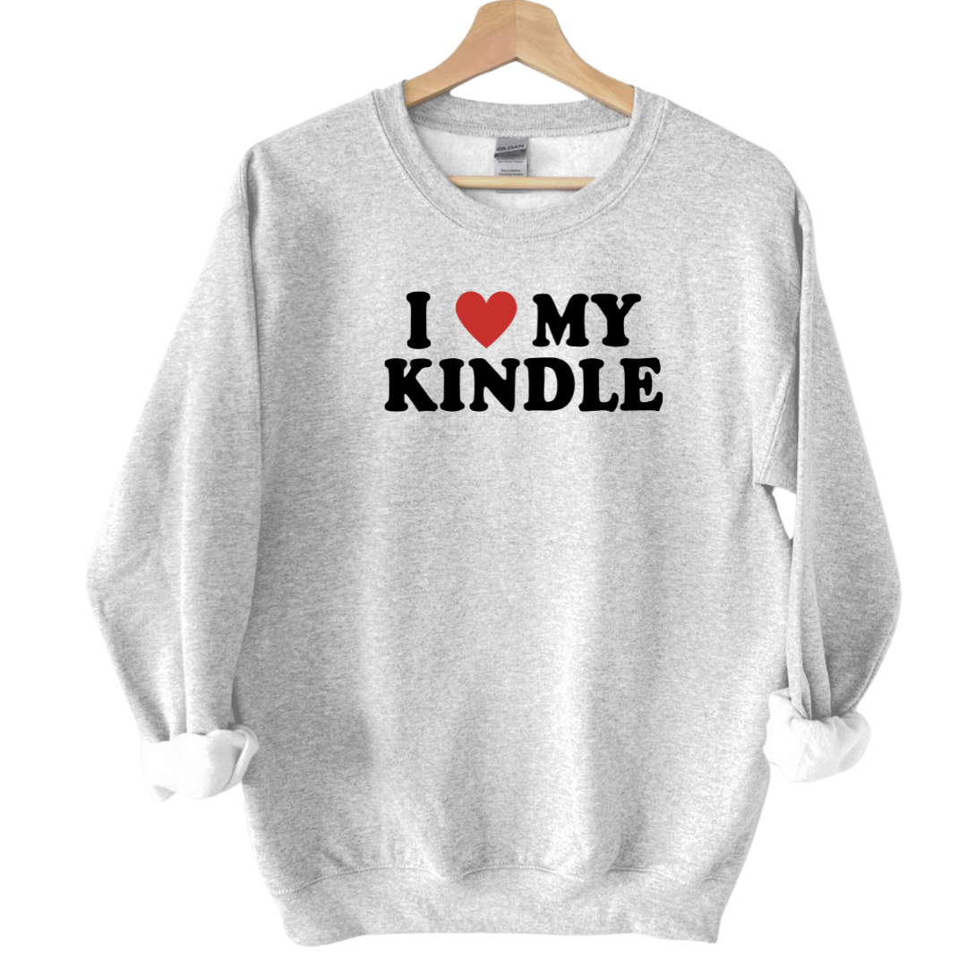 I Heart My Kindle Sweatshirt - Thespicyromancebookclub LLC