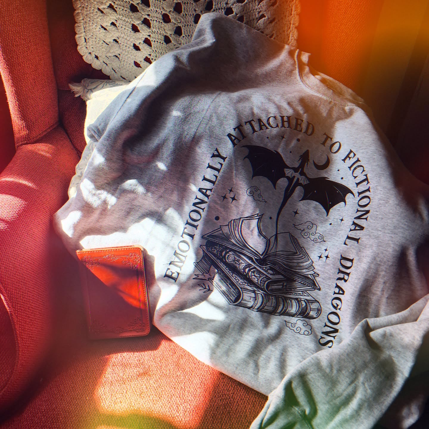 Emotionally Attached to Fictional Dragons Tote Bag - Thespicyromancebookclub LLC