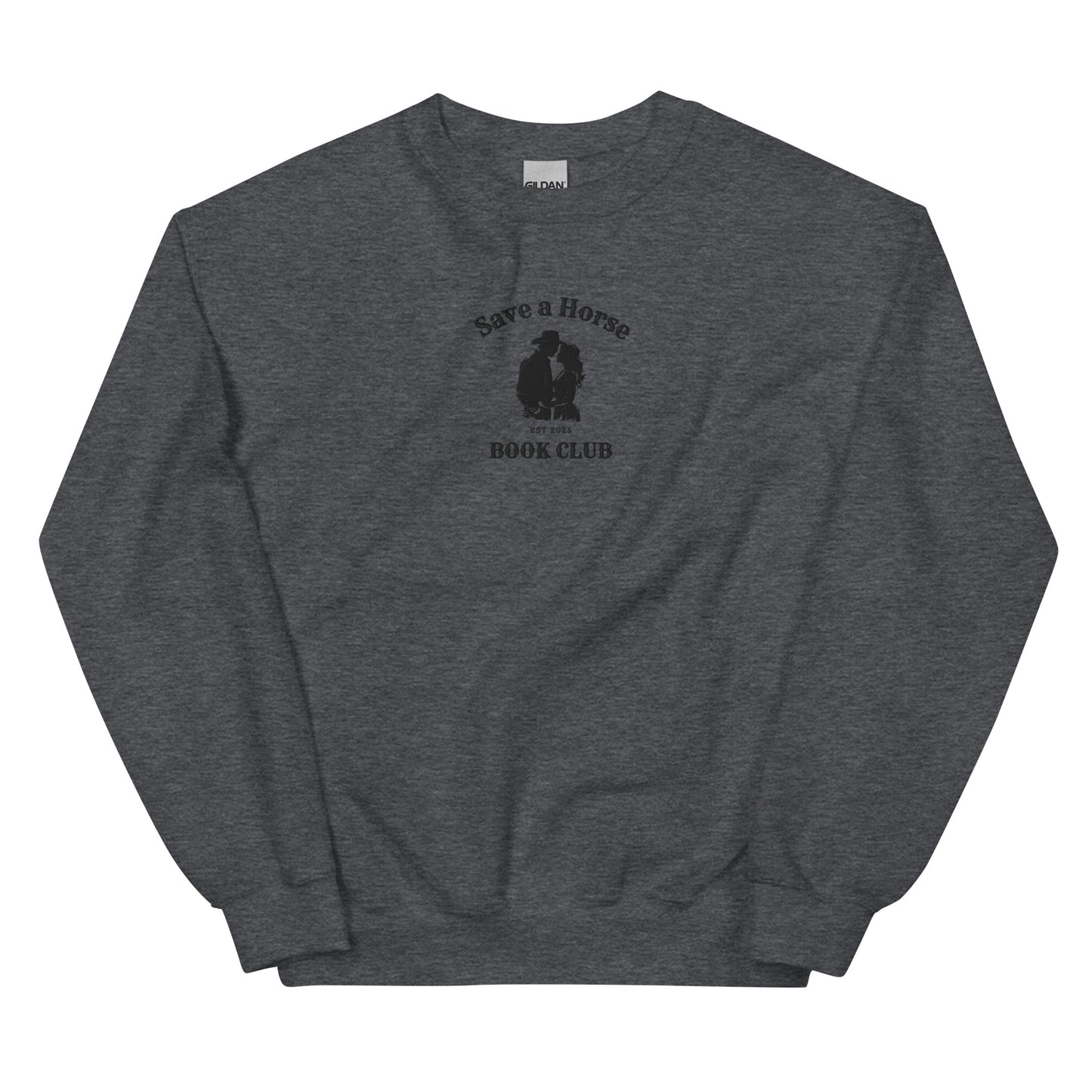 Save a Horse Book Club – Embroidered Crewneck Sweatshirt - Thespicyromancebookclub LLC