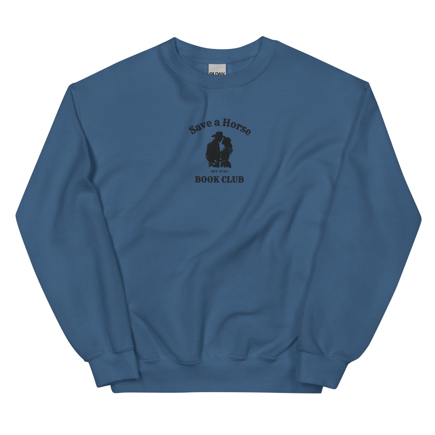 Save a Horse Book Club – Embroidered Crewneck Sweatshirt - Thespicyromancebookclub LLC