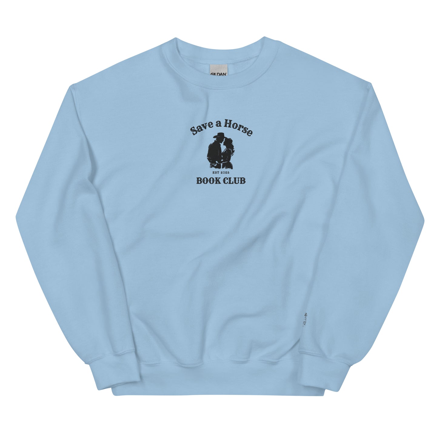 Save a Horse Book Club – Embroidered Crewneck Sweatshirt - Thespicyromancebookclub LLC
