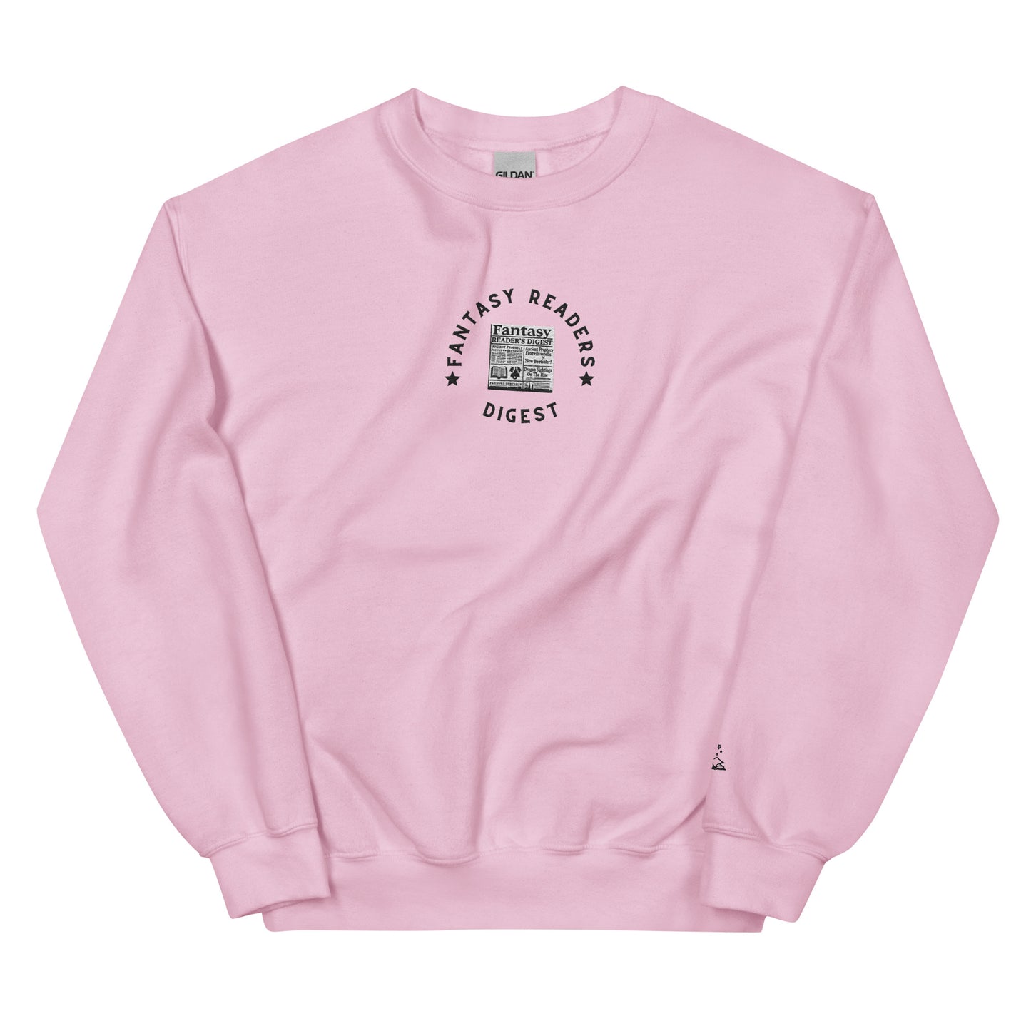 Fantasy Reader’s Digest – Embroidered Crewneck Sweatshirt - Thespicyromancebookclub LLC