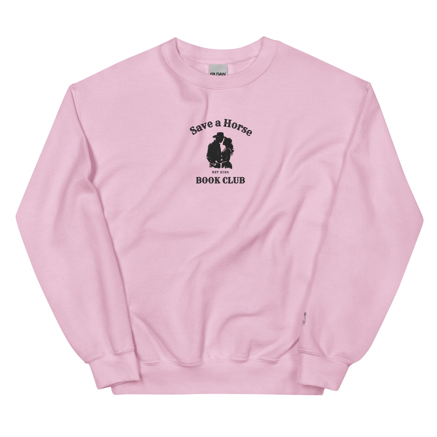 Save a Horse Book Club – Embroidered Crewneck Sweatshirt - Thespicyromancebookclub LLC