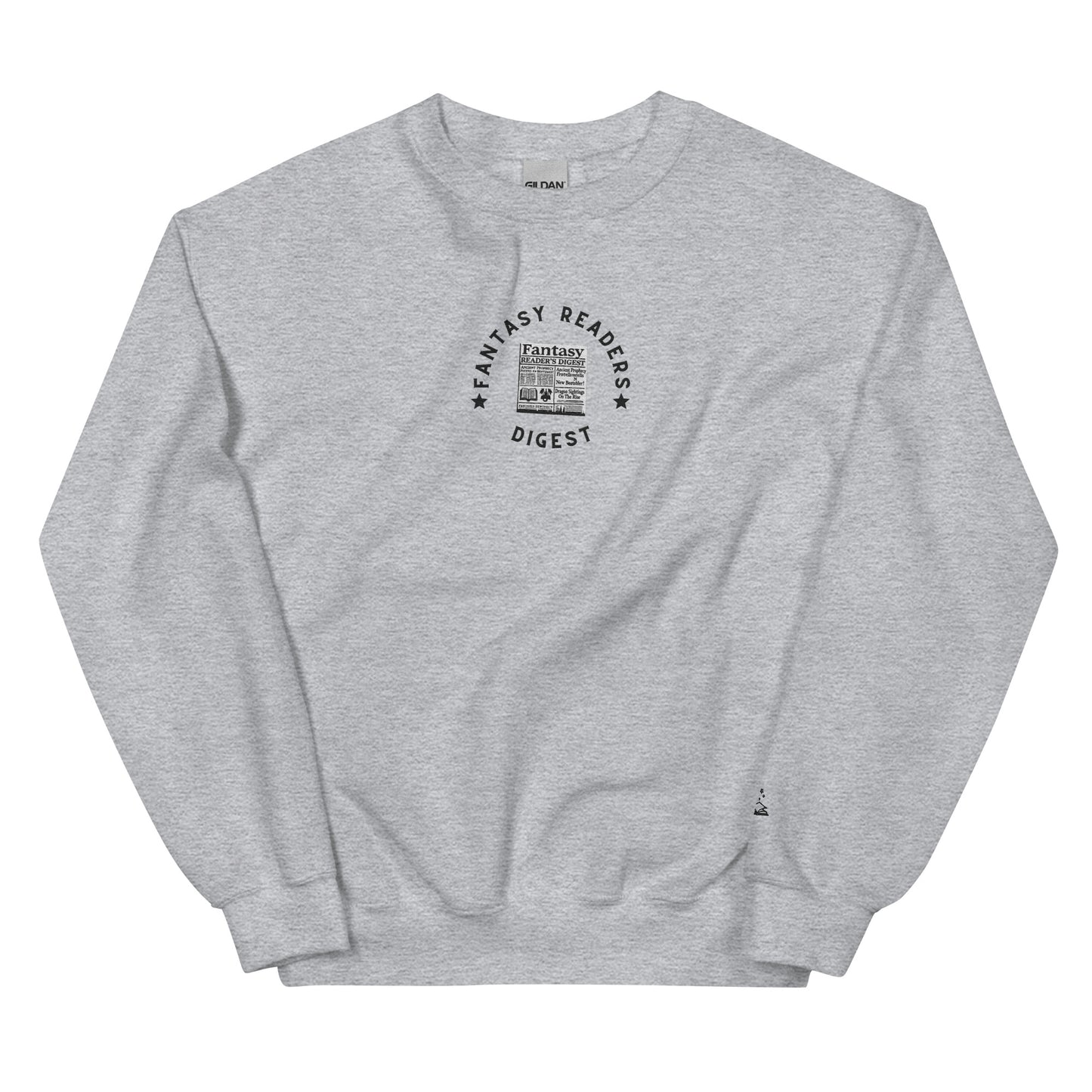 Fantasy Reader’s Digest – Embroidered Crewneck Sweatshirt - Thespicyromancebookclub LLC