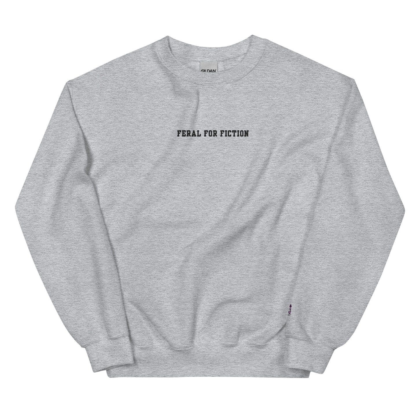 Feral For Fiction Embroidered Sweatshirt - Thespicyromancebookclub LLC
