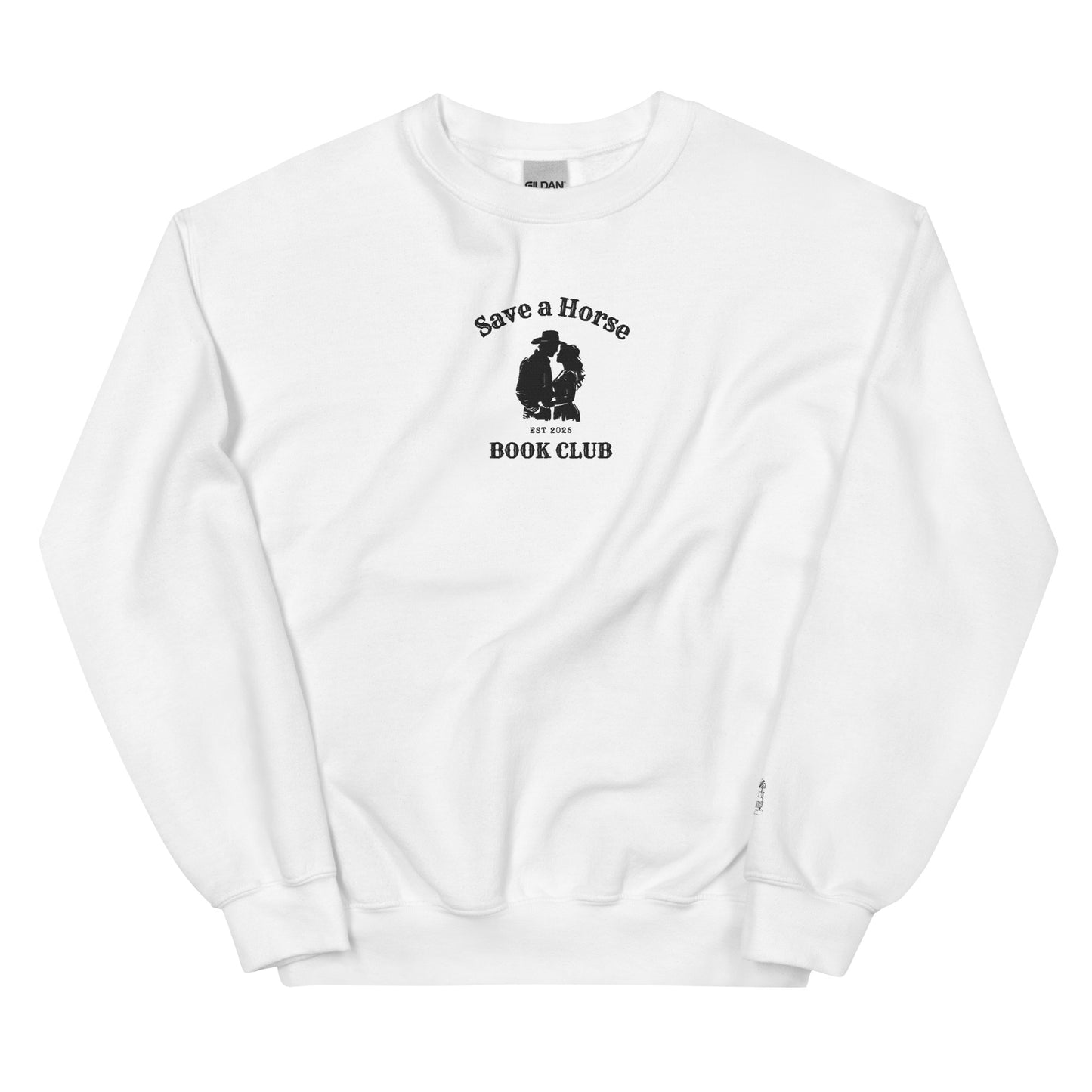 Save a Horse Book Club – Embroidered Crewneck Sweatshirt - Thespicyromancebookclub LLC