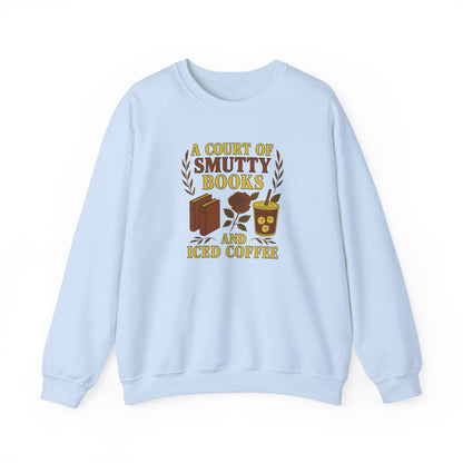 A Court Of Smutty Books and Iced Coffee Crewneck Sweatshirt