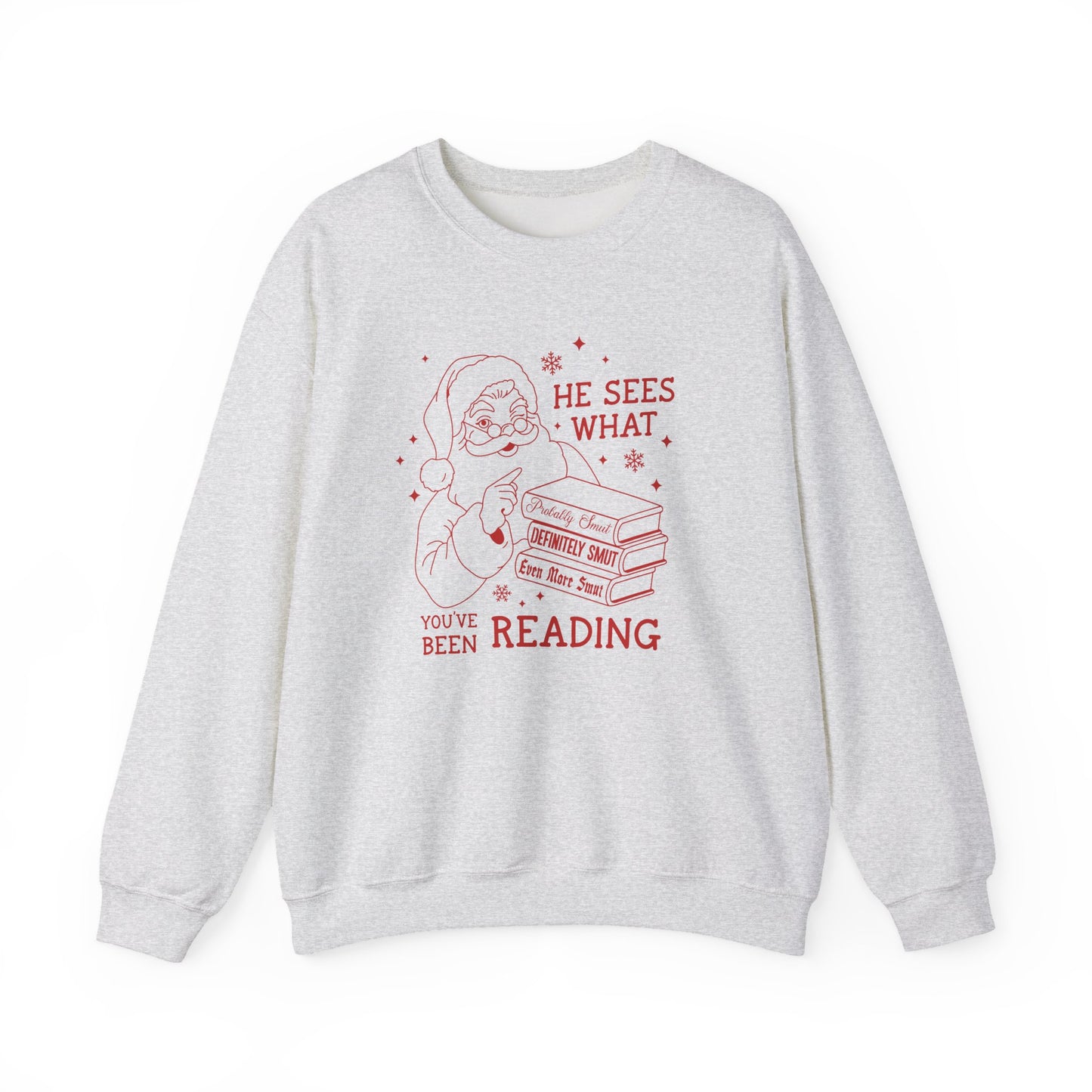 He Sees What You’ve Been Reading  Crewneck Sweathshirt