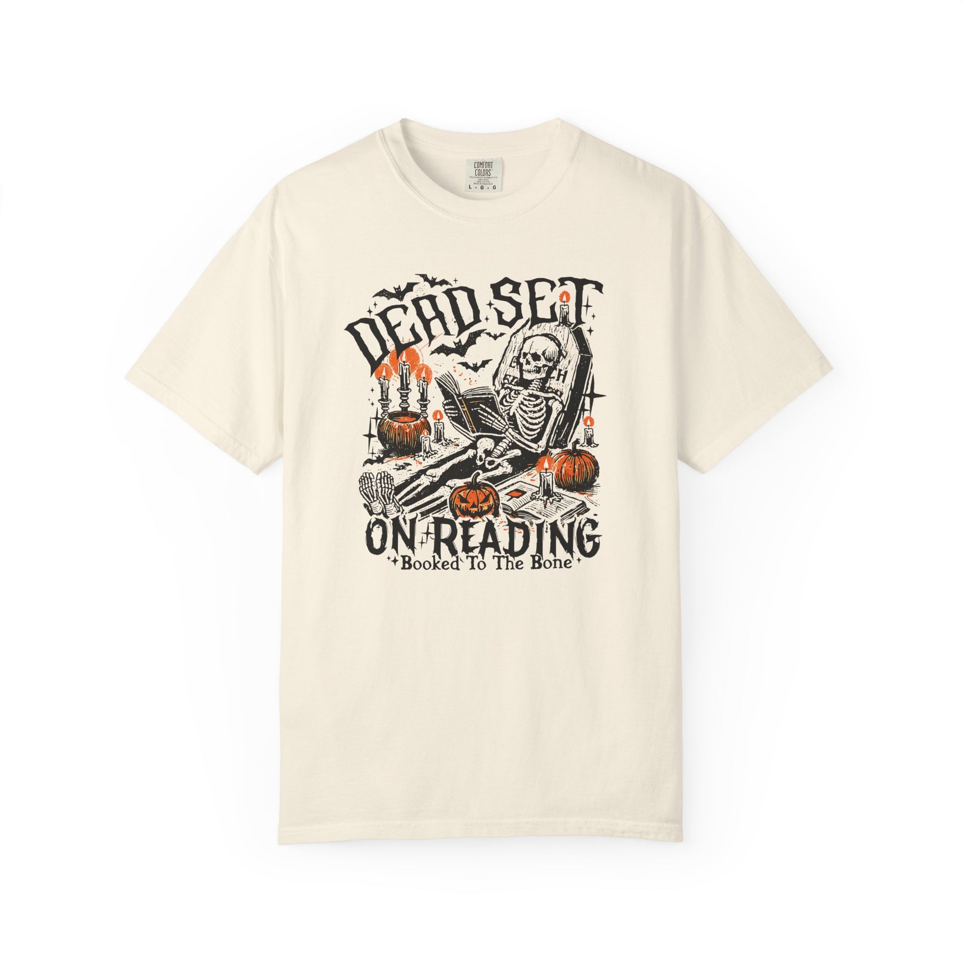 Dead Set On Reading Comfort Colors T-Shirt - Thespicyromancebookclub LLC