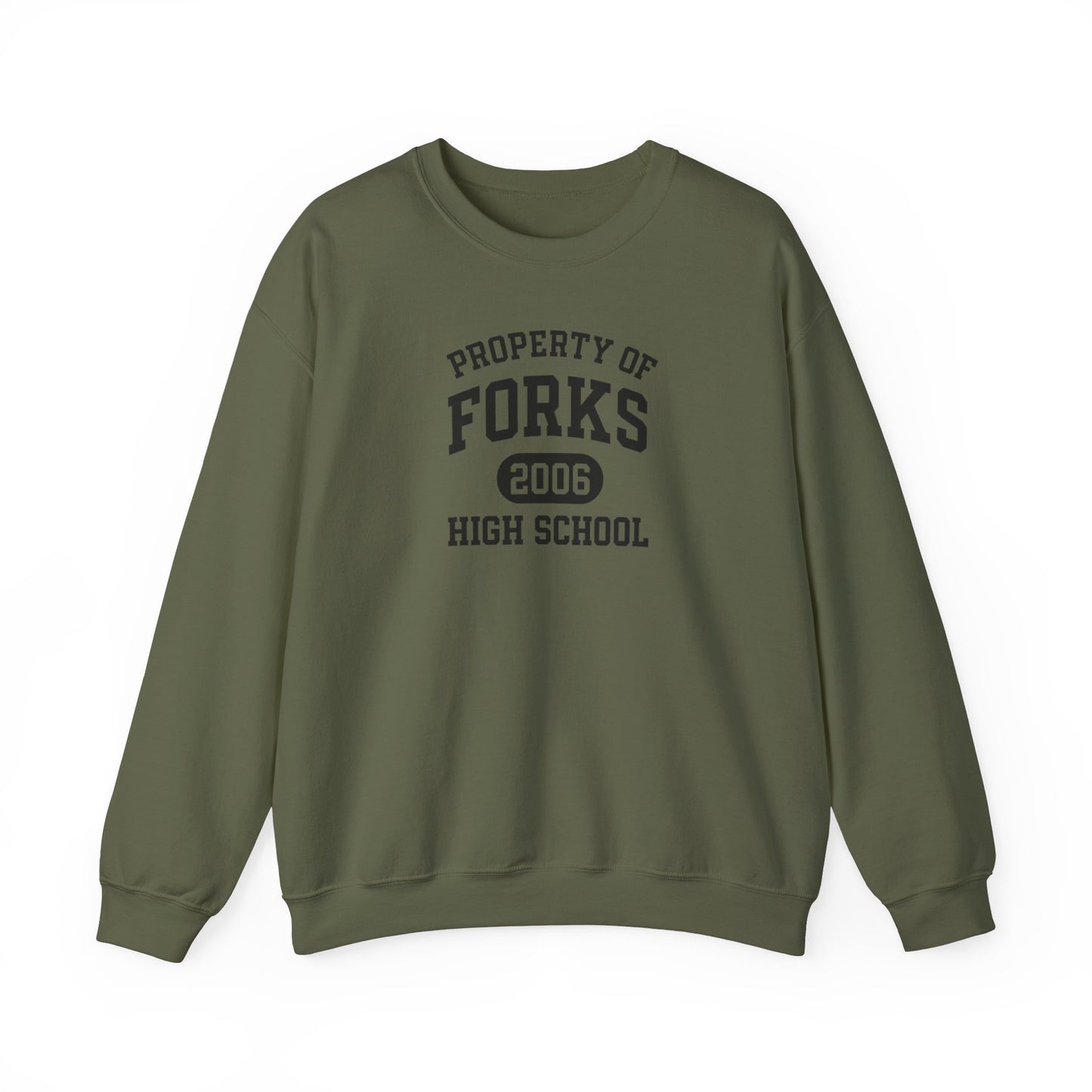Property Of Forks High School Crewneck Sweatshirt