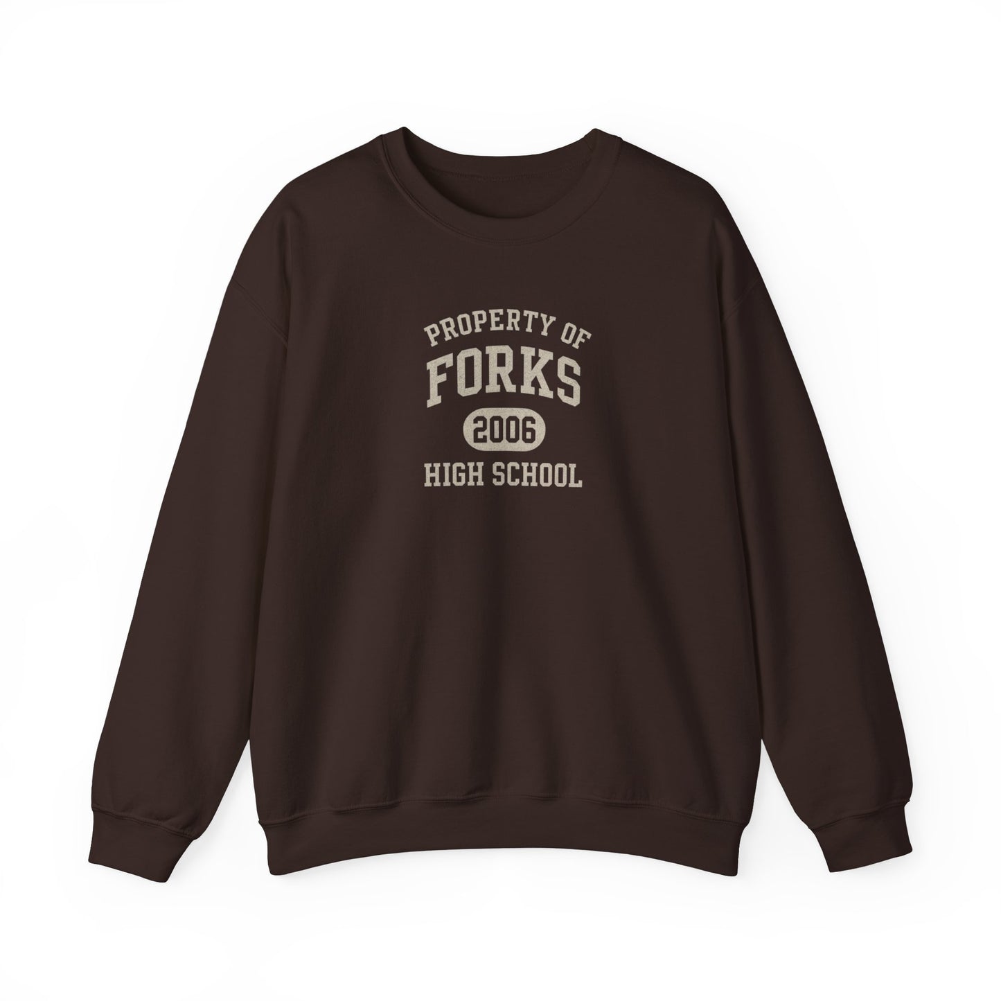 Property Of Forks High School Crewneck Sweatshirt