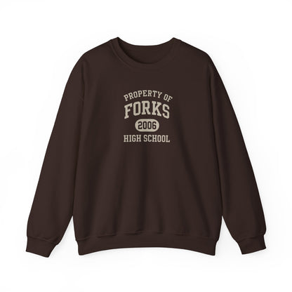 Property Of Forks High School Crewneck Sweatshirt