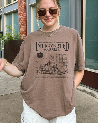 Introverted Book Club Comfort Colors T-Shirt