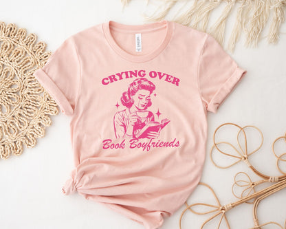 Crying Over Book Boyfriends T-Shirt