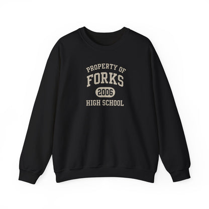 Property Of Forks High School Crewneck Sweatshirt