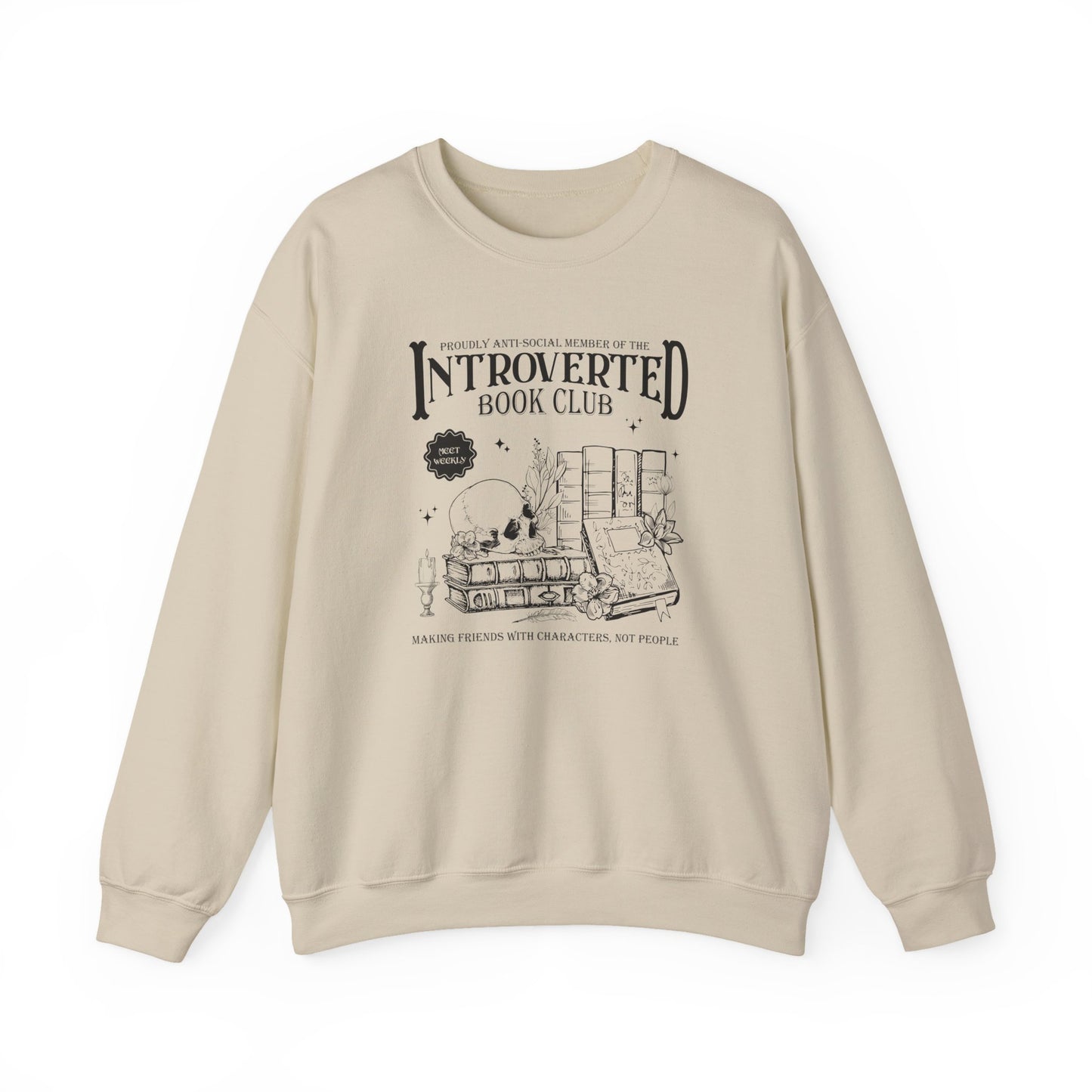Introverted Book Club Crewneck Sweatshirt