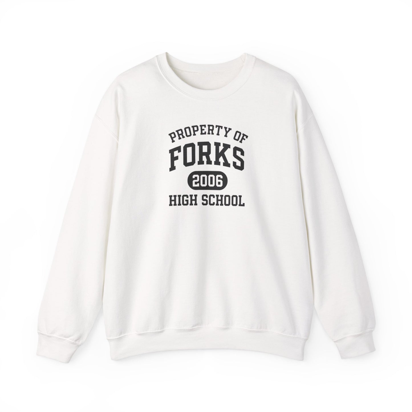 Property Of Forks High School Crewneck Sweatshirt