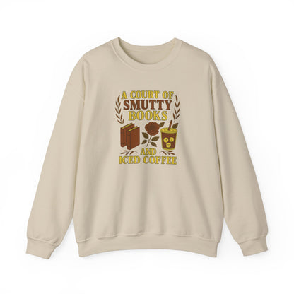 A Court Of Smutty Books and Iced Coffee Crewneck Sweatshirt