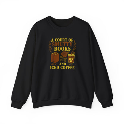 A Court Of Smutty Books and Iced Coffee Crewneck Sweatshirt