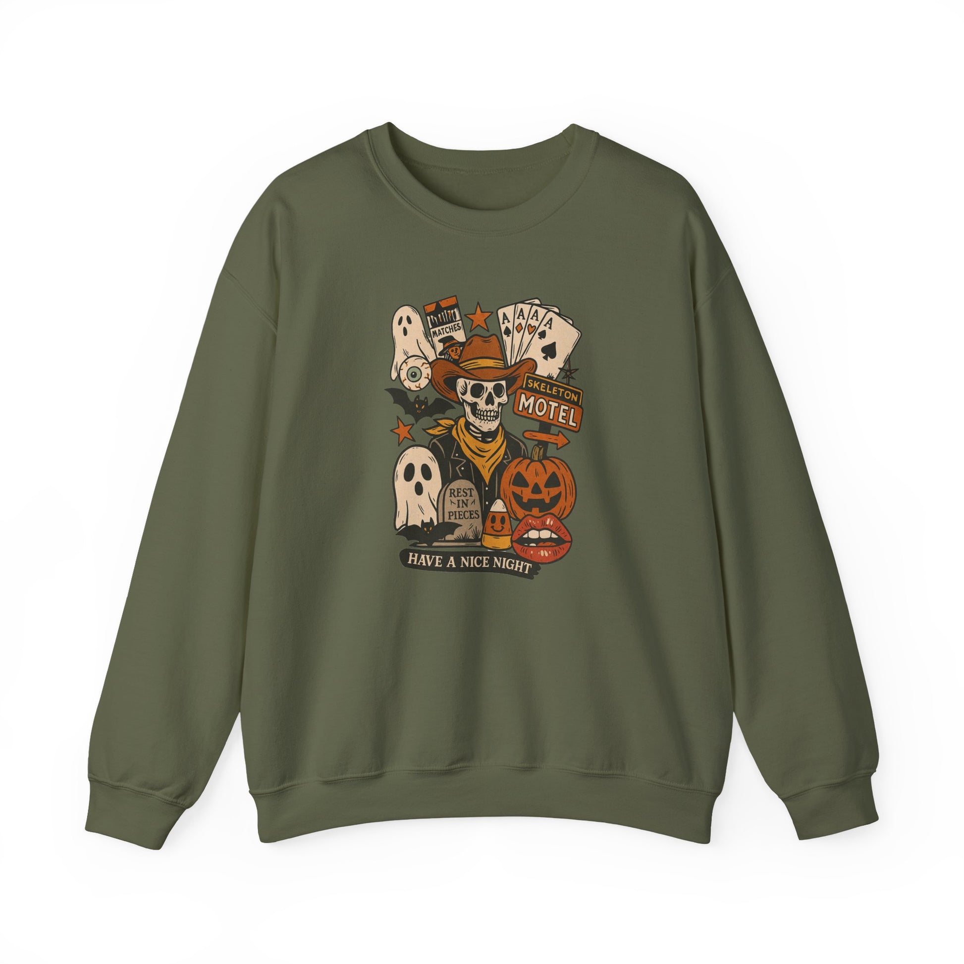 Halloween Motel Sweatshirt - Thespicyromancebookclub LLC