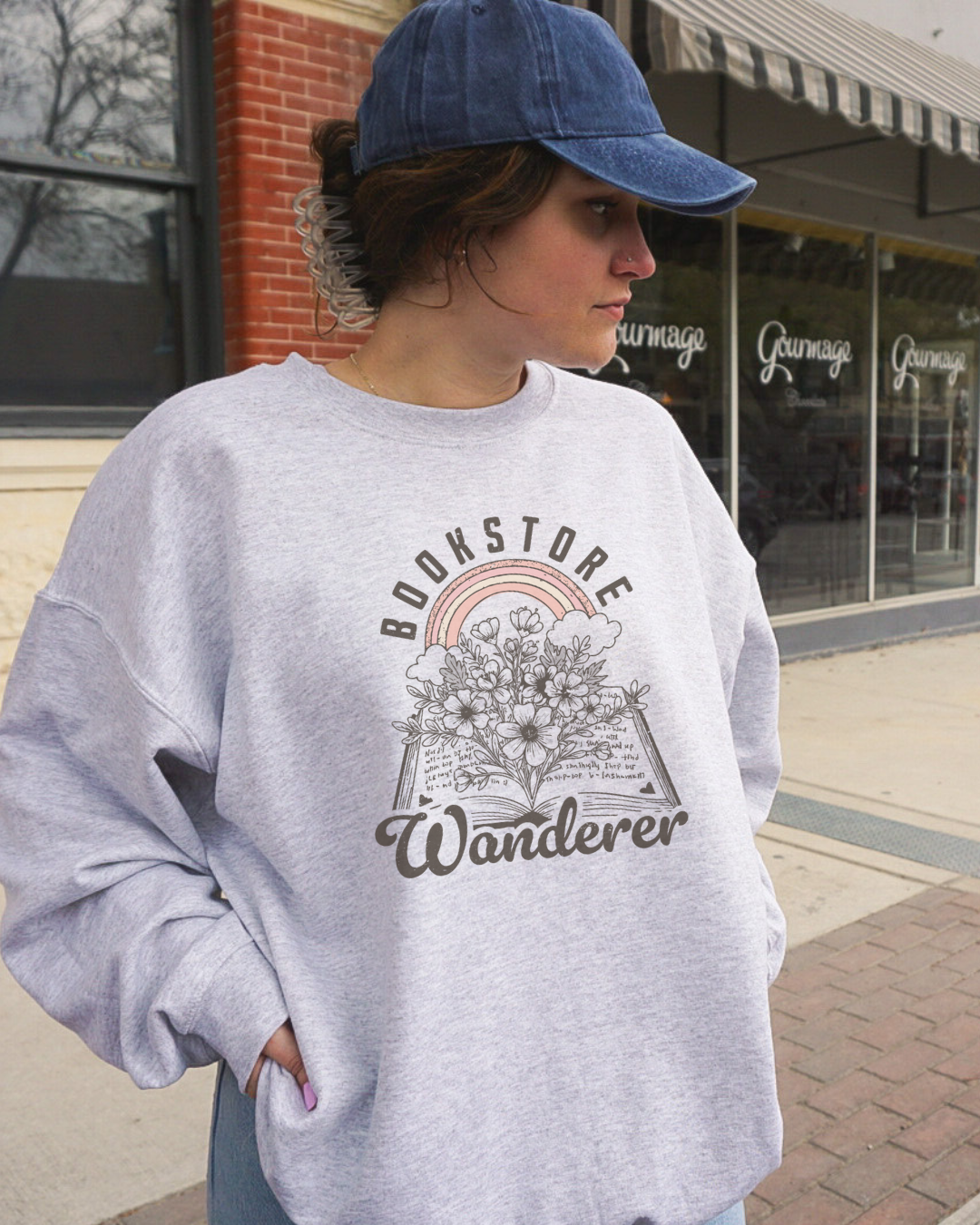 Bookstore Wanderer Crewneck Sweatshirt