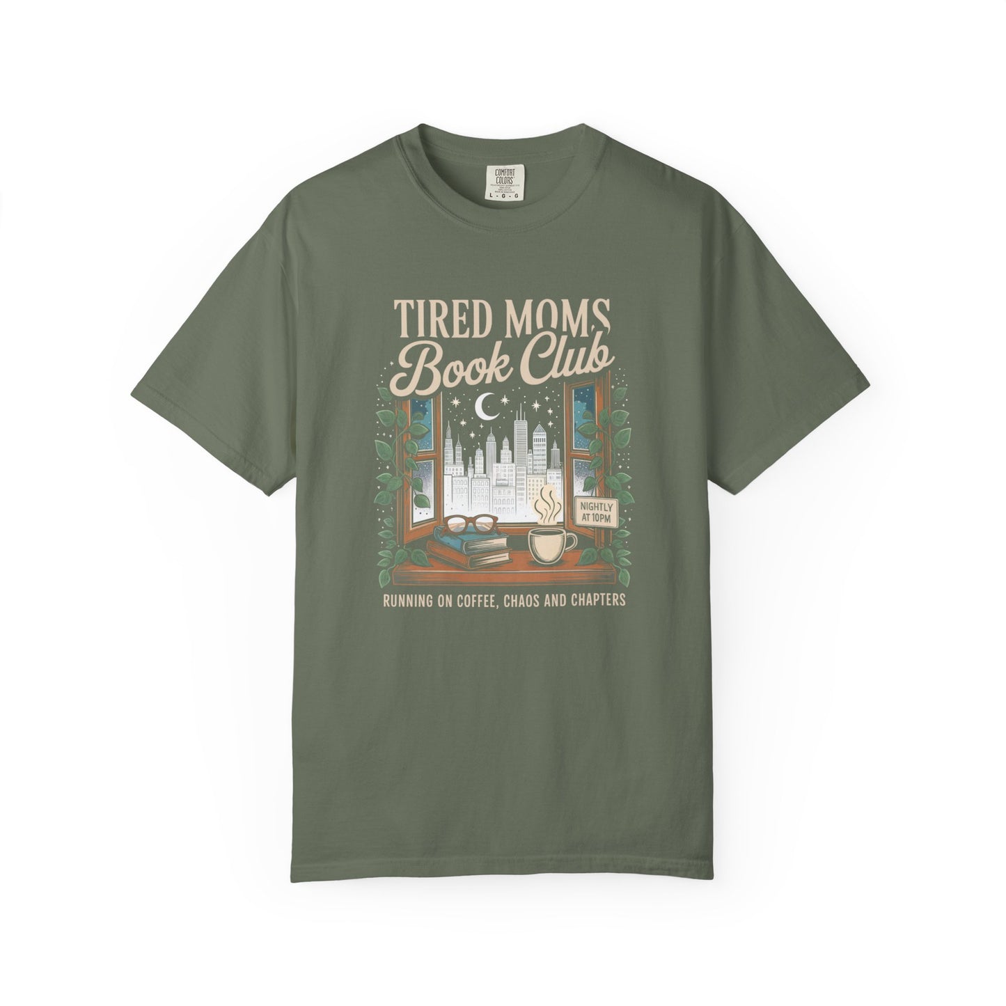 Tired Moms Book Club Comfort Colors T‑Shirt
