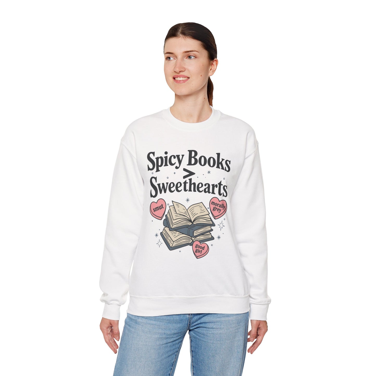 Spicy Books > Sweethearts Sweatshirt Crewneck
