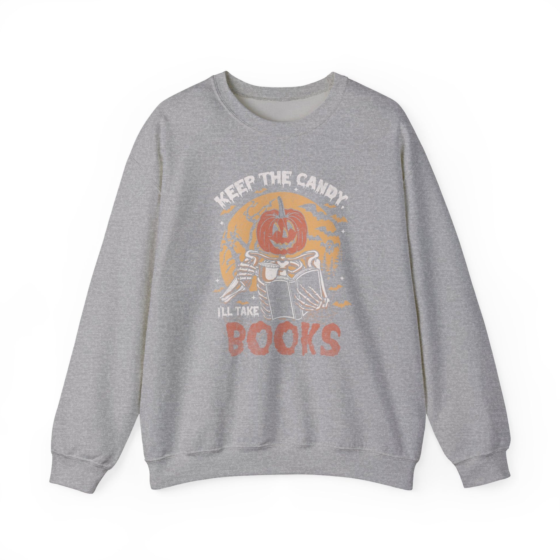 Keep The Candy Ill Take The Books Sweatshirt - Thespicyromancebookclub LLC
