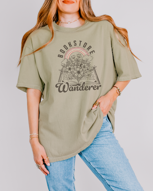 Bookstore Wanderer Comfort Colors T-Shirt