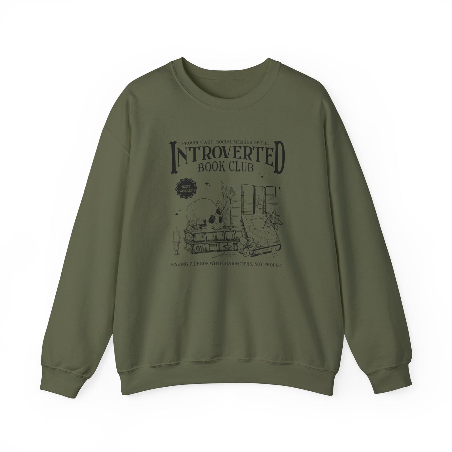 Introverted Book Club Crewneck Sweatshirt