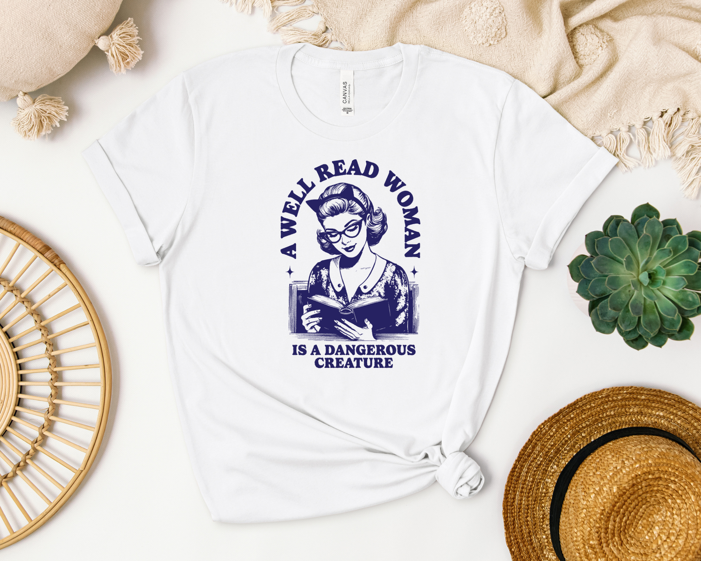 A Well Read Woman Is A Dangerous Creature T-shirt