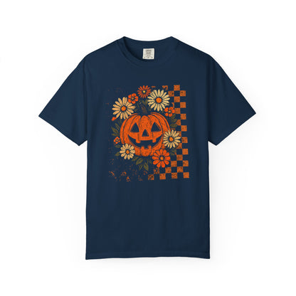 Pumpkin Floral Comfort Colors T-Shirt - Thespicyromancebookclub LLC